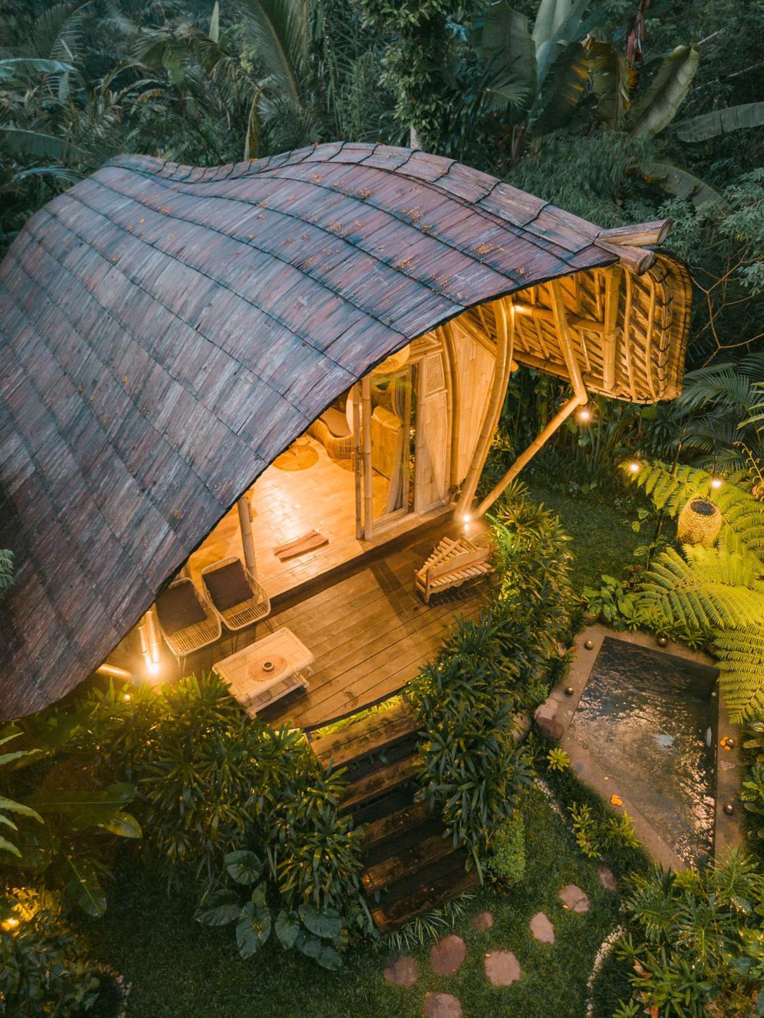 Arcada Bali Bamboo House Villa Sidemen  Exterior photo