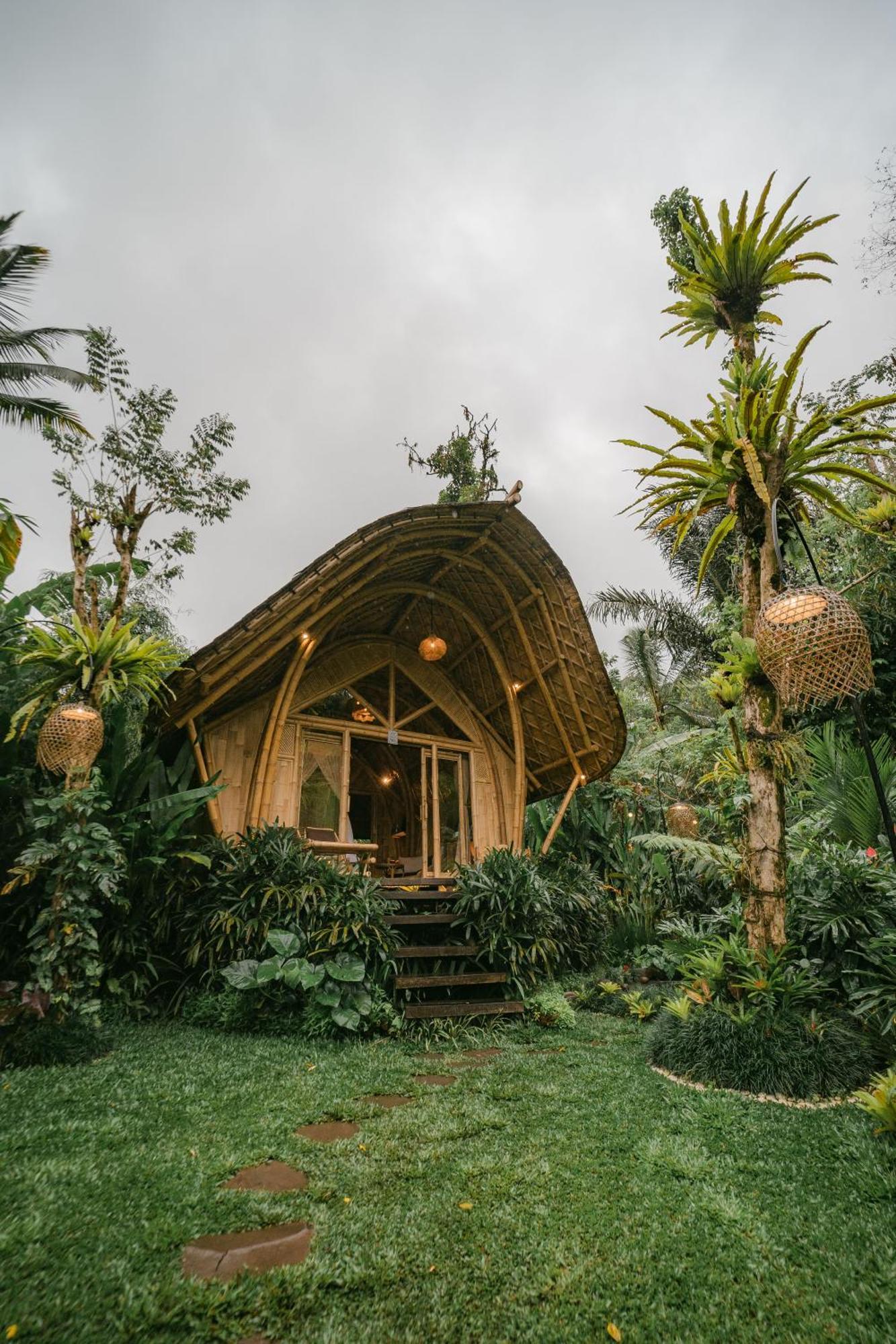 Arcada Bali Bamboo House Villa Sidemen  Exterior photo