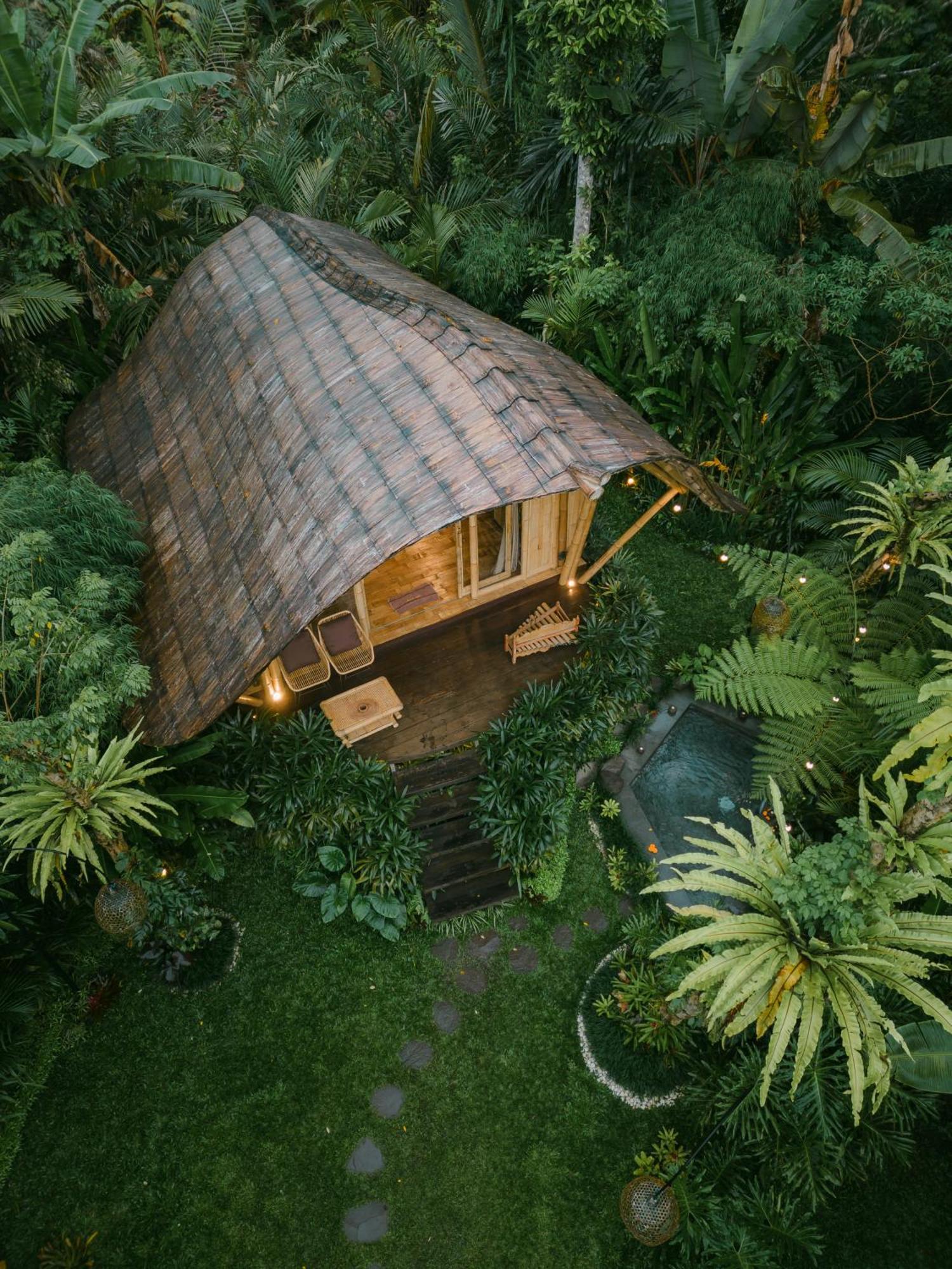 Arcada Bali Bamboo House Villa Sidemen  Exterior photo