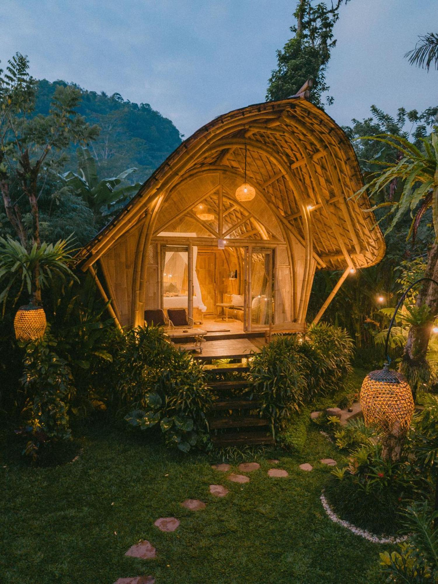 Arcada Bali Bamboo House Villa Sidemen  Exterior photo