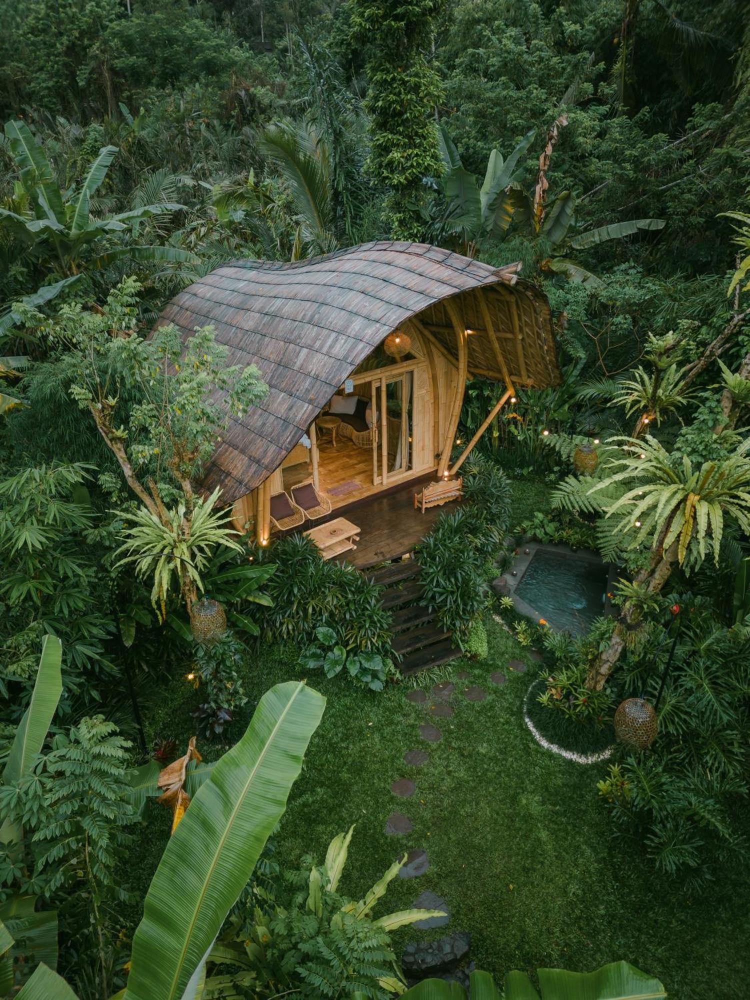 Arcada Bali Bamboo House Villa Sidemen  Exterior photo